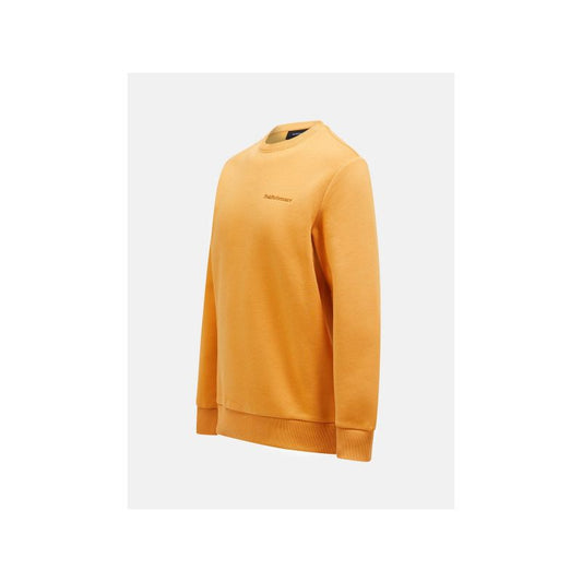 Peak Performance M Original Small Logo Crew Sweatshirt Orange Peak Performance