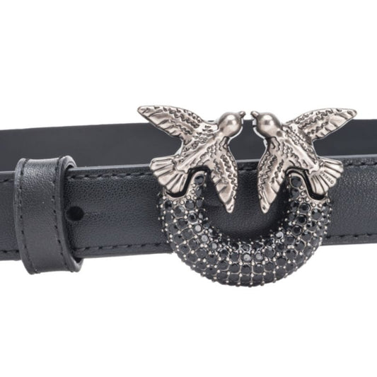 Pinko belt with crystals H2 W 100143A110 black Accessories Your Sports Performance