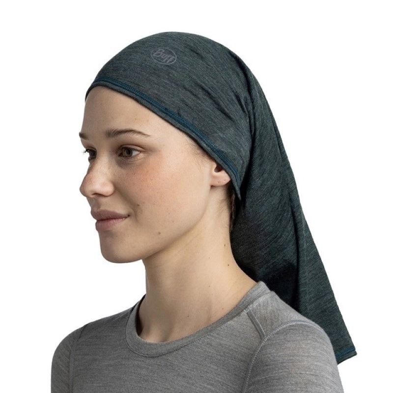 BUFF MERINO LIGHTWEIGHT MULTISTRIPES FOREST bandana Odzież militarna/Chusty, arafatki, kominy Your Sports Performance