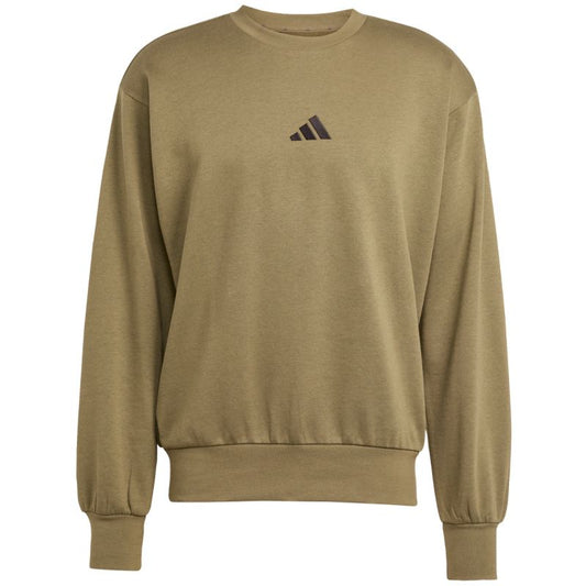 Men's adidas Essentials Feelcozy Fleece Sweatshirt Olive KD5149 In preparation Adidas