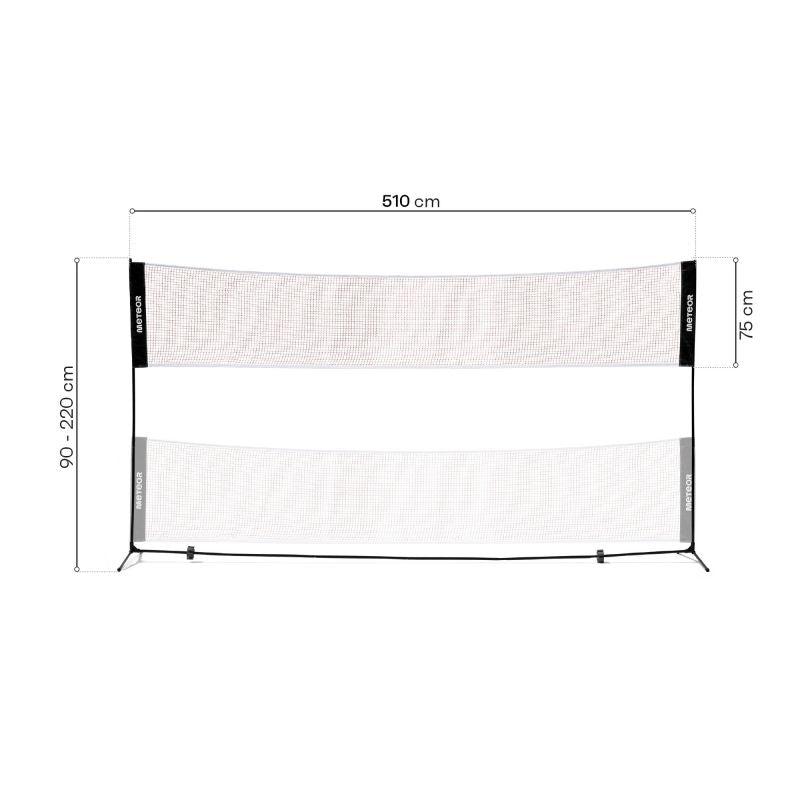 Meteor Badminton Net 5.1x2.2 m 17602 Accessories/Sports facilities equipment Your Sports Performance