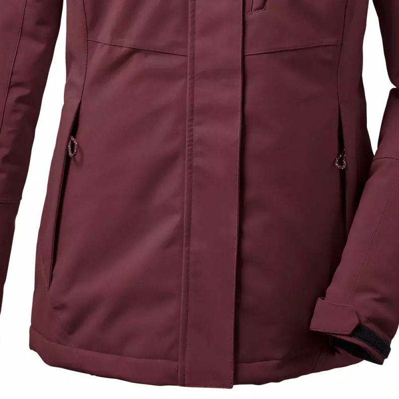 Killtec KOW 170 WMN JCKT women's hooded coat burgundy (38030/445) In preparation Your Sports Performance