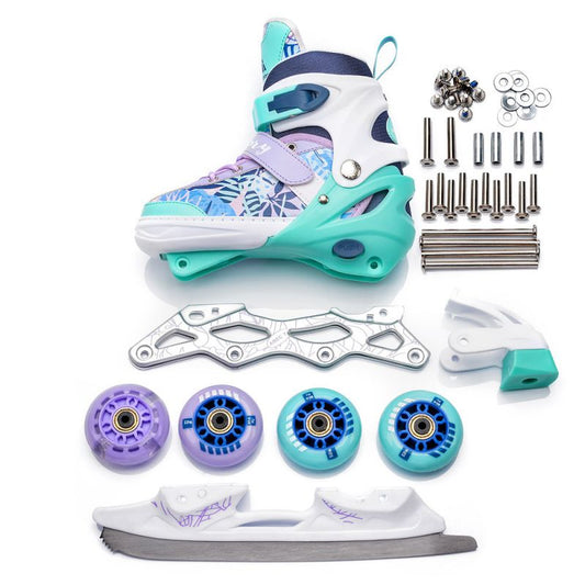 Meteor 4in1 Skates Blueberry L 38-41 24385 Accessories/Skating/Rolki Meteor Your Sports Performance