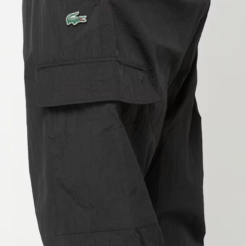 Men's Lacoste Woven Cargo Joggers Black - XH5121-00-031