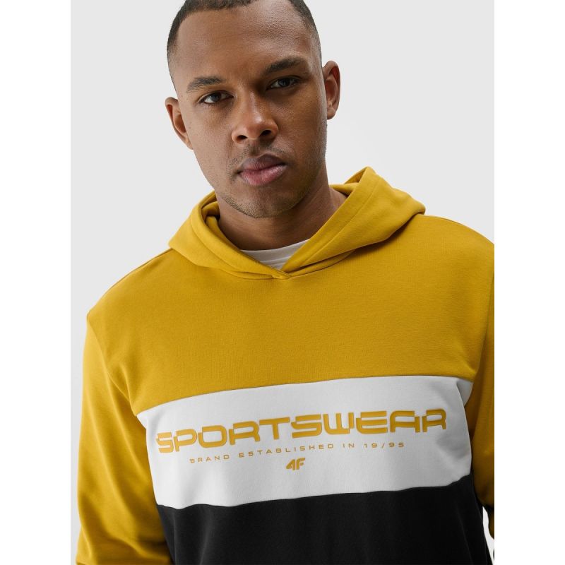 Men's sweatshirt with hood, open, 4F 4FWSS24TSWSM1032-71S *Kategoria tymczasowa Your Sports Performance