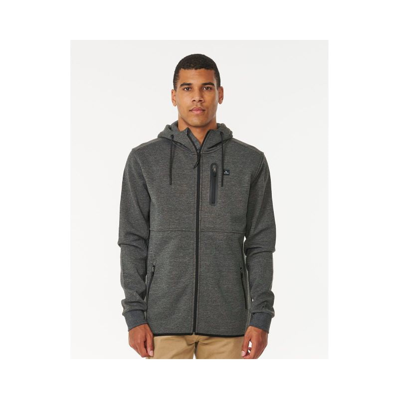 RIP CURL Anti Series Departed Zip Thru Sweatshirt Brown Import z PMSport Your Sports Performance
