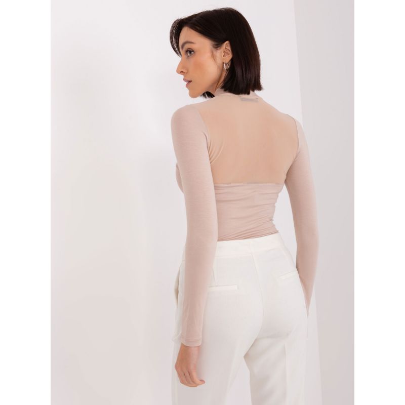 Beige viscose blouse BASIC FEEL GOOD (RV-BZ-9203.87P) In preparation Your Sports Performance