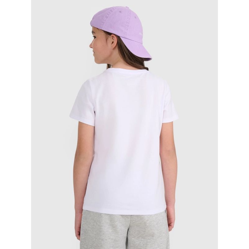 Regular plain girls' T-shirt 4F 4FJRMM00TTSHF3231-10S 4f
