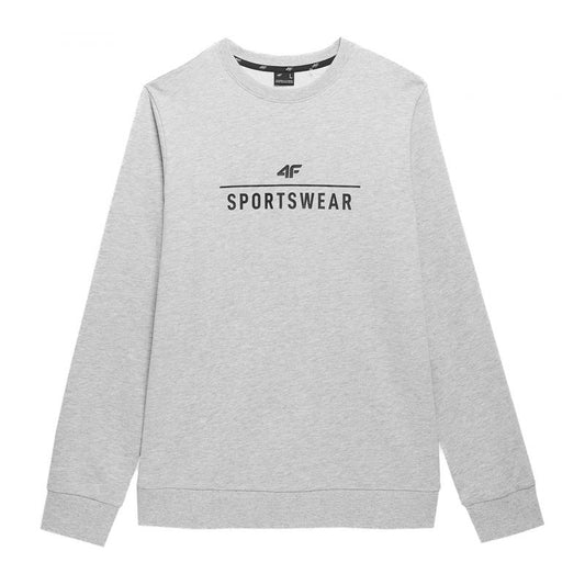 Sweatshirt 4F M 4FSS23TSWSM349 cool light gray melange Clothing/Training 4F