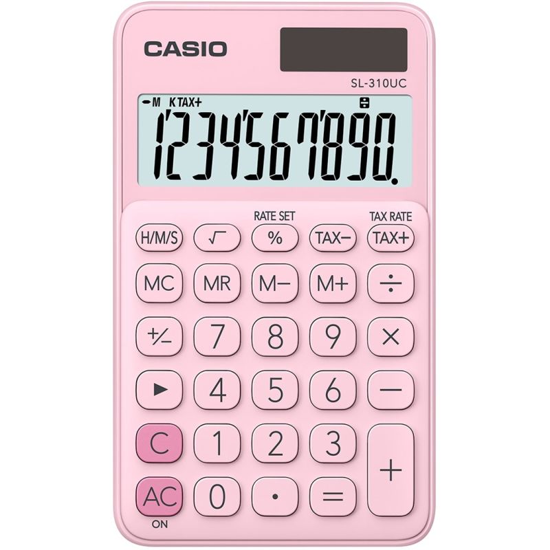 CASIO POCKET CALCULATOR SL-310UC PK PINK, 10-DIGITAL DISPLAY In preparation Your Sports Performance