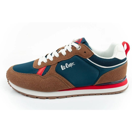 Lee Cooper men's sneakers, fashionable, comfortable, durable, navy blue, brown Lee Cooper