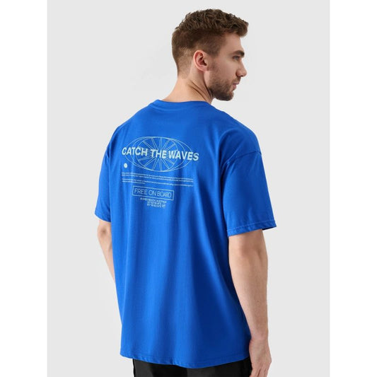 Men's oversize printed T-shirt 4F 4FRSS24TTSHM2535-36S *Kategoria tymczasowa Your Sports Performance