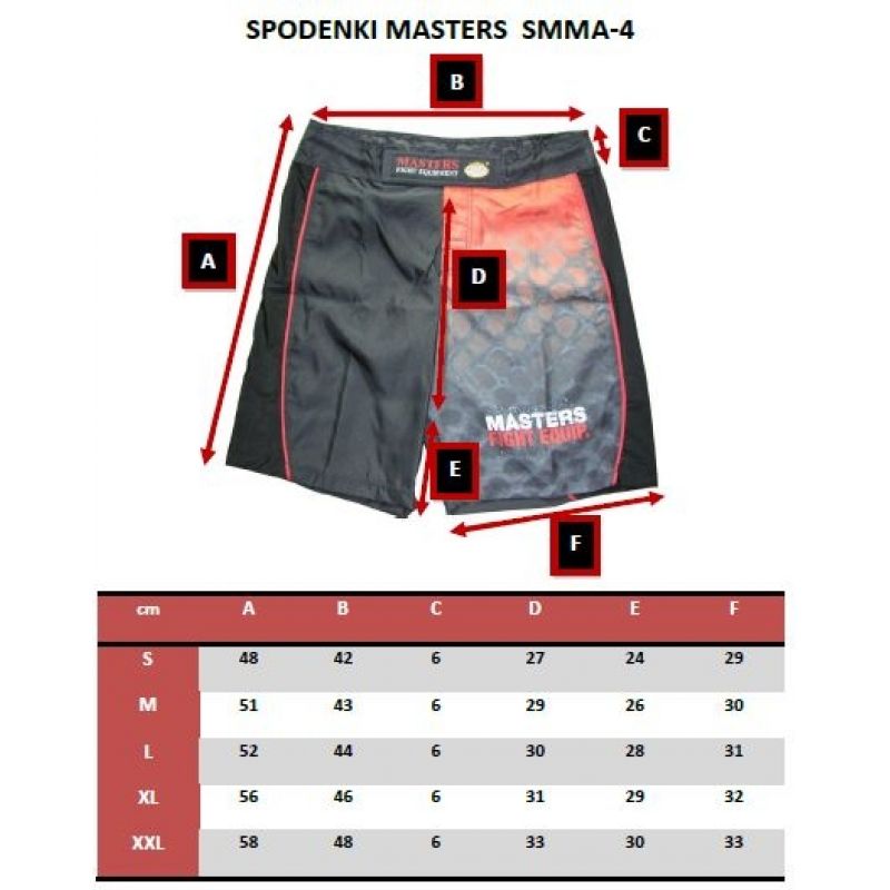 MMA MASTERS shorts - SMMA-4 PROMOTION In preparation Your Sports Performance