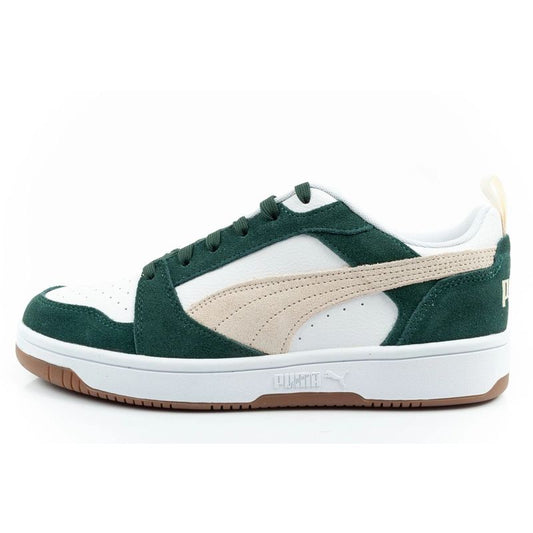 Puma Rebound v6 men's sports sneakers fashionable comfortable white green Puma