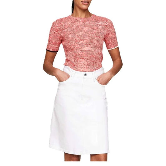 TOMMY HILFIGER WOMEN'S SHORT-SLEEVE SWEATER To be categorized Your Sports Performance