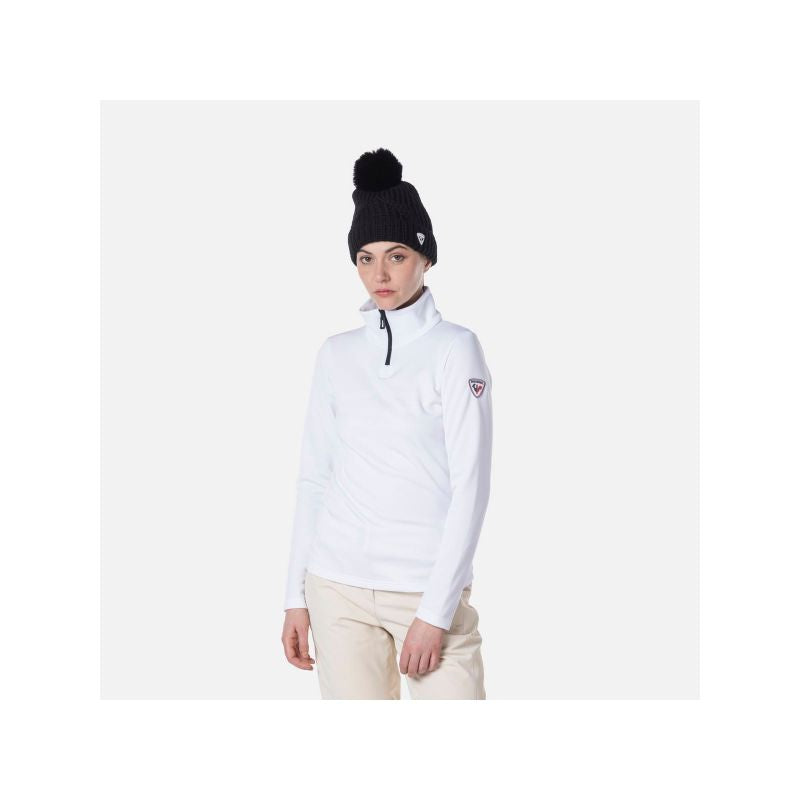 Rossignol W Resort 1/2 Zip T-shirt white Import z PMSport Your Sports Performance