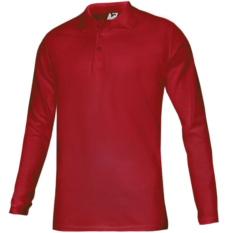 Malfini Pique Polo LS Jr polo shirt MLI-24107 red Clothing/Lifestyle/T-shirts/Malfini/Polo Malfini