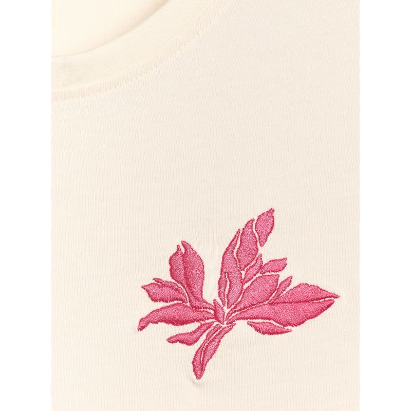 Women's regular printed T-shirt 4F 4FRSS25TTSHF2693-11S *Kategoria tymczasowa Your Sports Performance