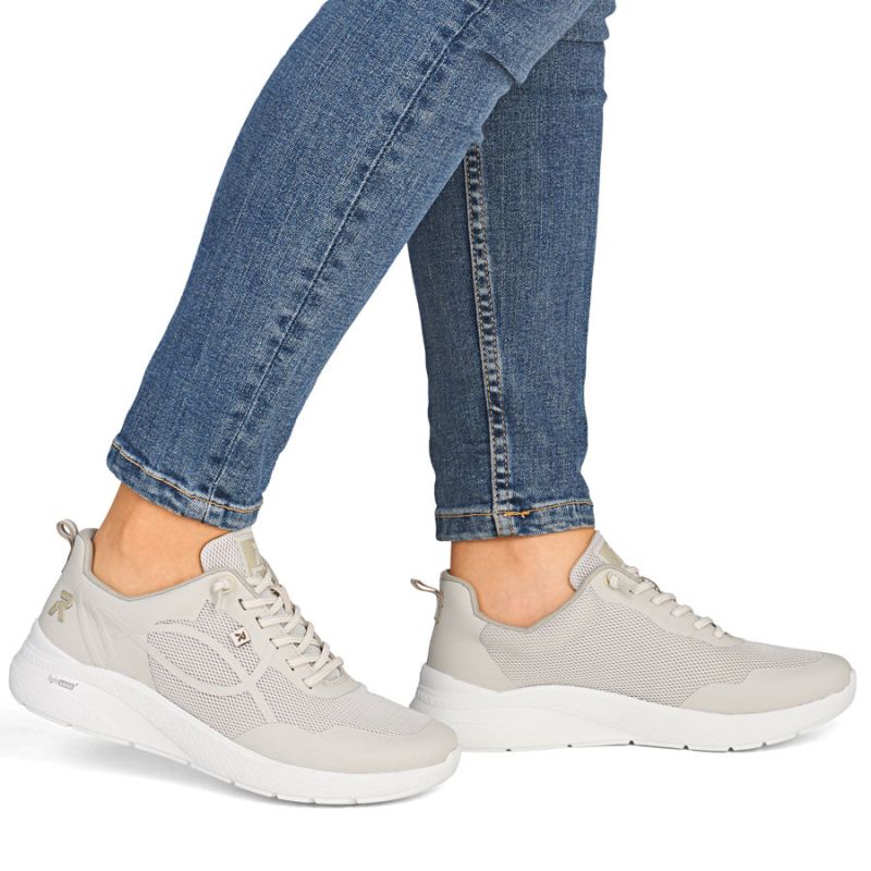 Beige women's sports shoes Rieker M8551-60 Rieker