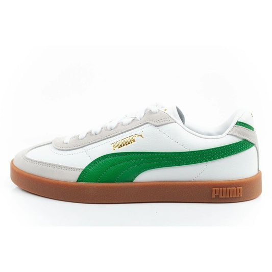 Puma Club II Era men's sports shoes sneakers leather white gray green Puma