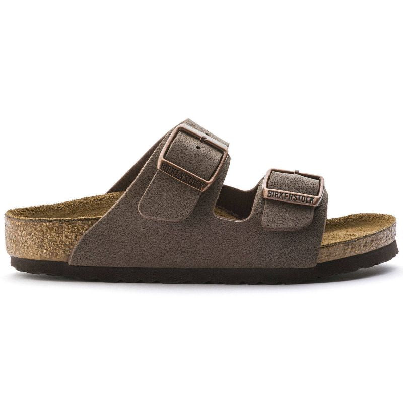 Birkenstock Arizona Kids Birko-Flor Nubuk Mocha narrow flip-flops for kids (0552893) Footwear/Lifestyle/Brinkenstock/Klapki/chodaki Birkenstock