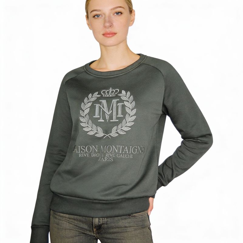 Maison Montaigne FIMOSAI DGREY MT LADY 016 sweatshirt (RBMWW6410F/MM-GRIS FONCÉ) Maison Montaigne