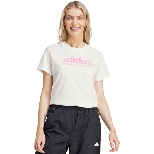 adidas The Soft Side Linear W T-shirt IR5890 Clothing/Lifestyle/T-shirts Adidas