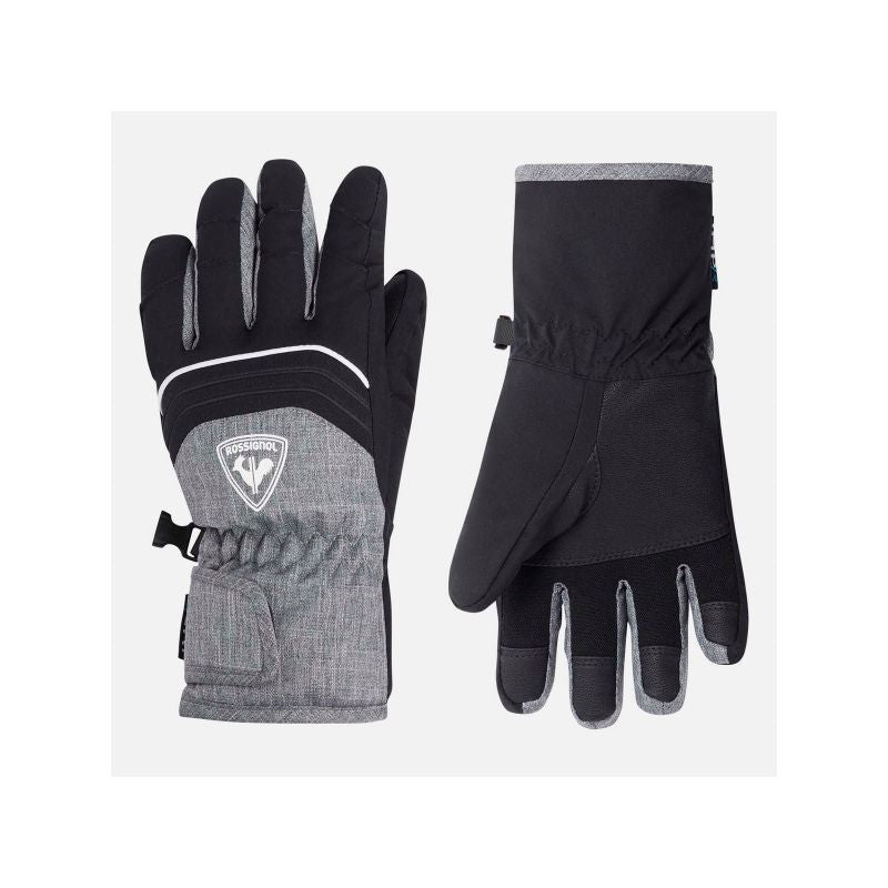 Rossignol Jr Tech Impr G Gloves Gray Import z PMSport Your Sports Performance