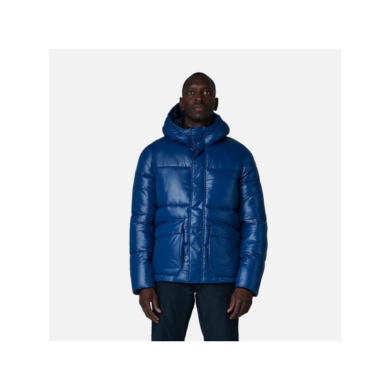 Rossignol Shiny Hoodie Parka Jkt Navy Blue Import z PMSport Your Sports Performance
