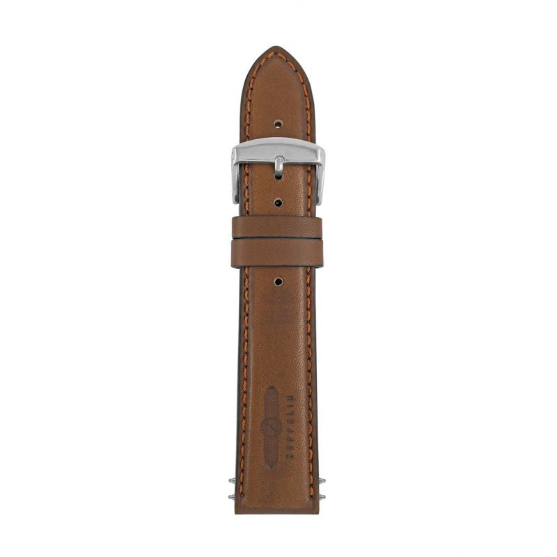 Zeppelin brown leather strap, 22 mm Akcesoria sportowe i turystyczne/Zegarki sportowe Your Sports Performance