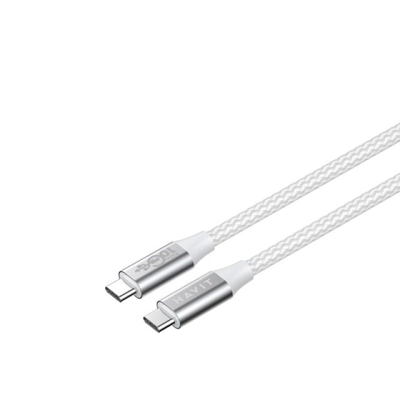 Havit Type C-Type C Cable CB6290 (white/gray; 100cm) In preparation Your Sports Performance