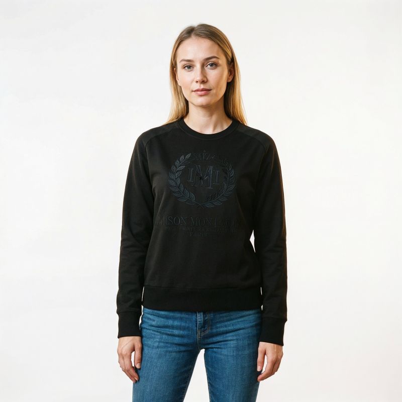 Maison Montaigne FIMOSAI BLACK MT LADY 016 sweatshirt (RBMWW6412F/MM-NOIR) Maison Montaigne