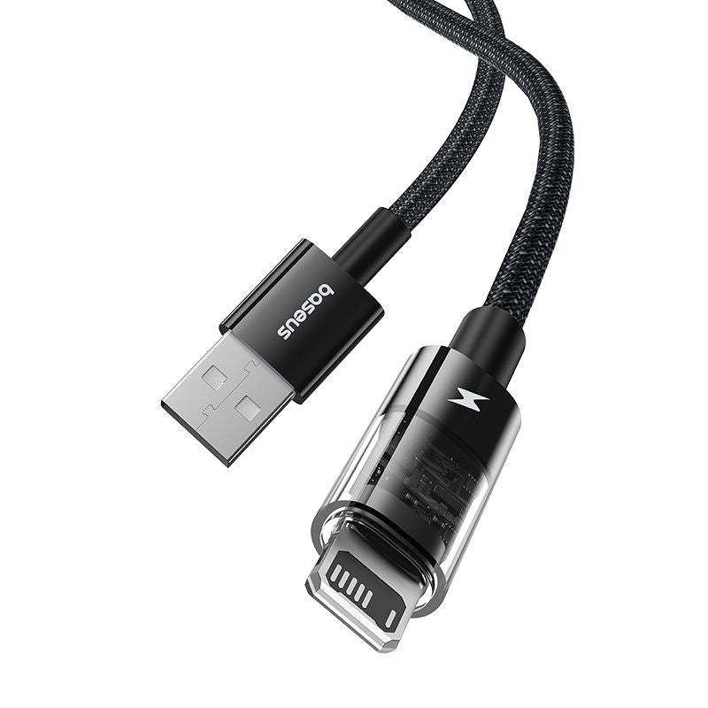 Baseus Gem USB Type A to iPhone 2.4A Cable (Black) In preparation Your Sports Performance