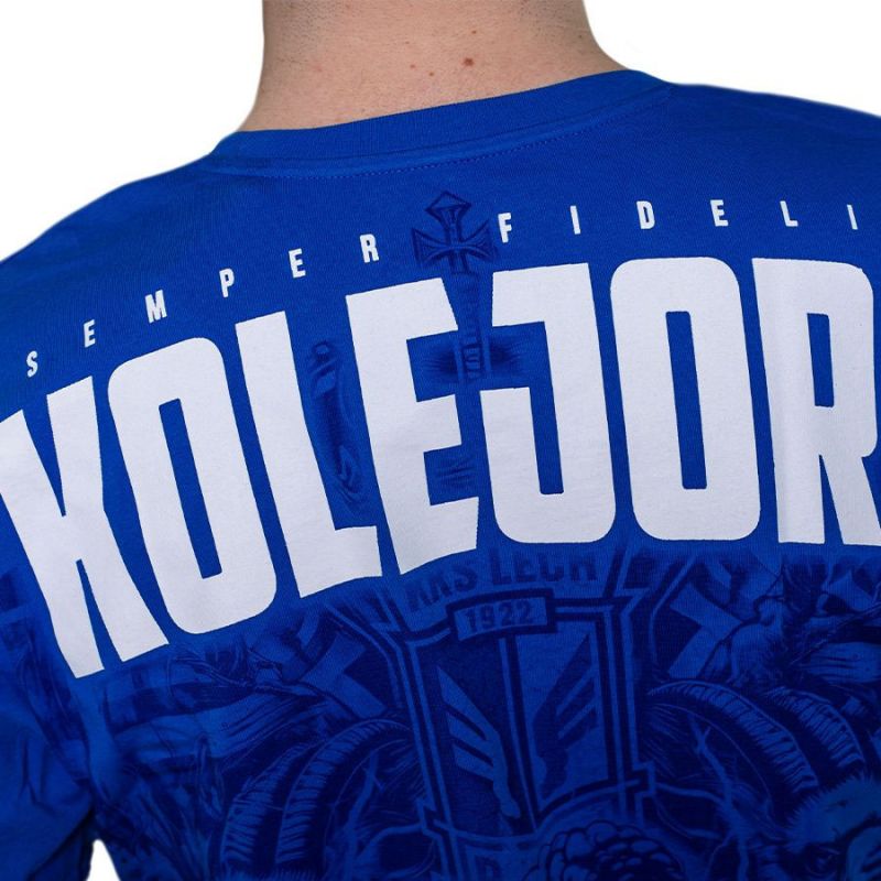 Kolejorz Semper Fidelis T-shirt Blue L KKS Lech