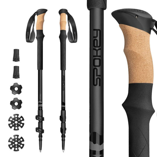 Spokey Zodiac trekking poles 105-135 cm three-segment SPK-944817 Accessories Your Sports Performance