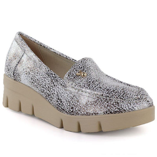 Women's gold platform shoes M.Daszyński MR23109D M. Daszyński