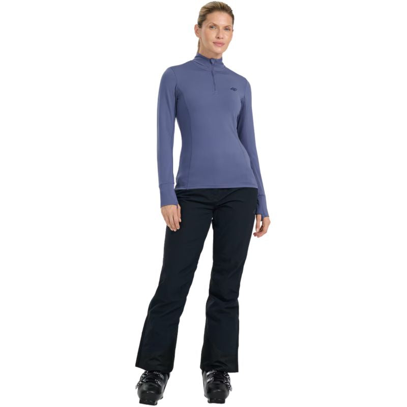 Women's thermal sweatshirt 4F F098 denim 4FWAW25UBRUF098 32S In preparation Your Sports Performance