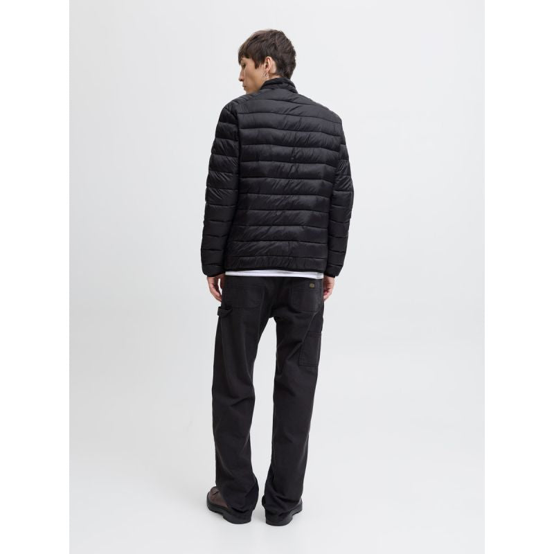 Jack&Jones men's down jacket JJEBRADLEY LIGHT PUFFER COLLAR NOOS 12280971 BLACK In preparation Your Sports Performance