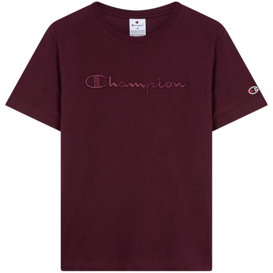Champion SS Tee Burgundy Women's T-Shirt 118382 RS522 In preparation Your Sports Performance