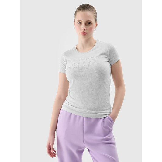 Women's slim T-shirt with logo 4F 4FWSS24TTSHF1163-27M *Kategoria tymczasowa Your Sports Performance