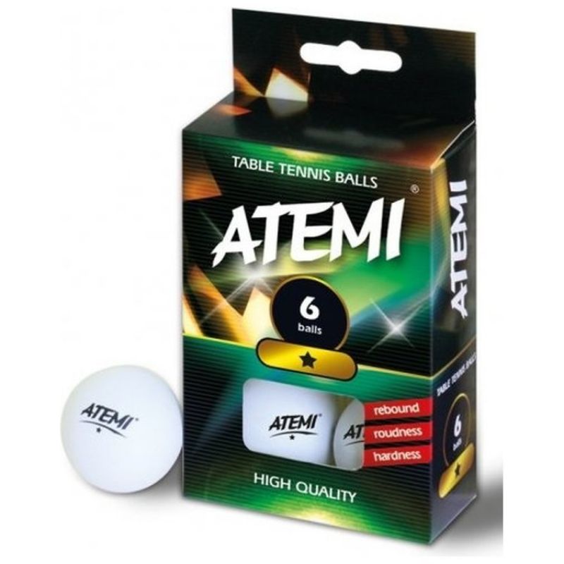 Table tennis balls, 6 pcs. Atemi PP116E Accessories/Balls/Table Tennis Your Sports Performance