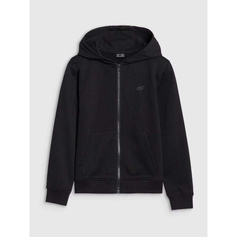 Girls' sweatshirt with a zipper and hood 4F 4FJWSS25TSWSF1706-20S *Kategoria tymczasowa Your Sports Performance