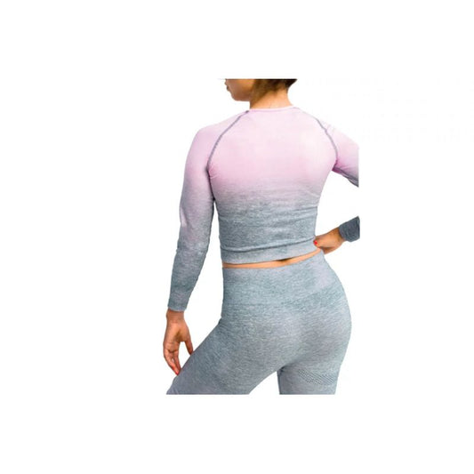 GymHero Ombre Rushguard Longsleeve LONG-MILKSHAKE Pink L In preparation Your Sports Performance