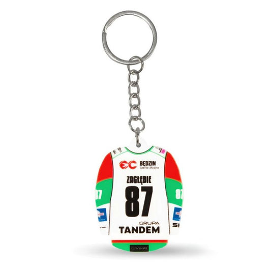 Zagłębie Sosnowiec T-shirt keychain (Home) SREBBREKH-ZS Accessories Your Sports Performance