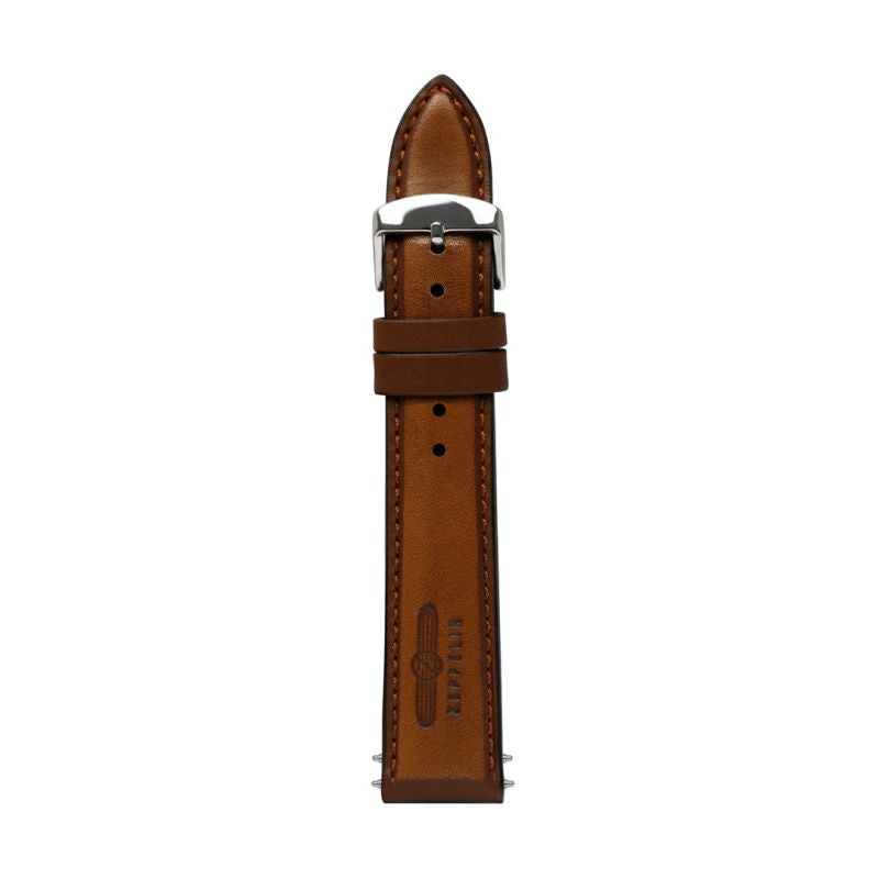 Zeppelin brown leather strap, 20 mm Akcesoria sportowe i turystyczne/Zegarki sportowe Your Sports Performance