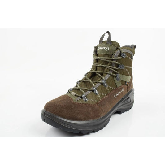Aku Cimon Gore-tex Men's Leather Green Brown Hiking Shoes In preparation Your Sports Performance
