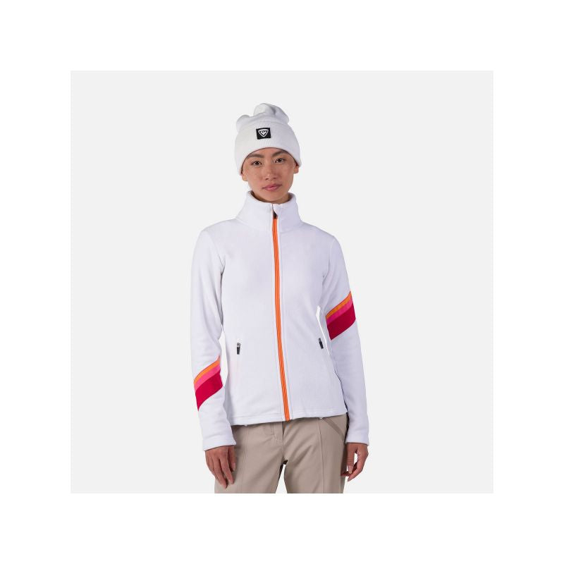 Rossignol W Strawpile Fleece Fz Sweatshirt White Import z PMSport Your Sports Performance