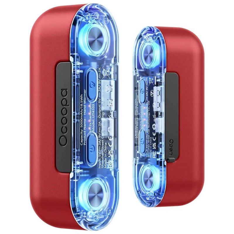 Ocoopa UT4103 red electric heater Akcesoria sportowe i turystyczne/Ogrzewacze do rąk Your Sports Performance