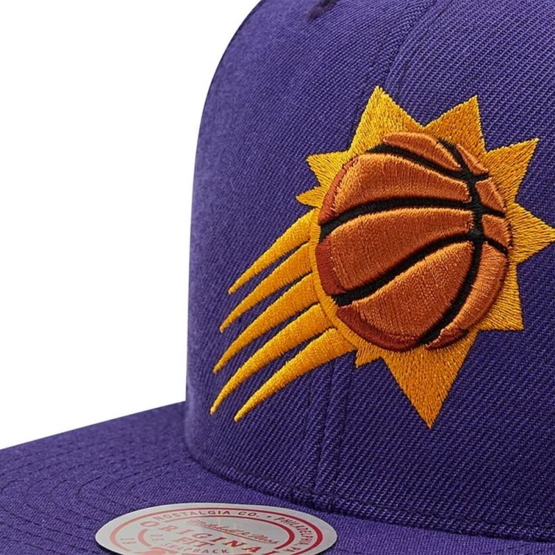 Mitchell & Ness NBA Phoenix Suns Team Ground 2.0 Snapback Suns Cap HHSS3256-PSUYYPPPPURP Clothing/Basketball/Mitchell & Ness Your Sports Performance