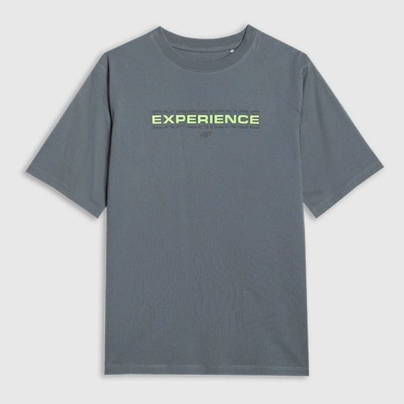 Boy's oversize T-shirt with print 4F 4FJRAW25TTSHM3166-46S *Kategoria tymczasowa Your Sports Performance